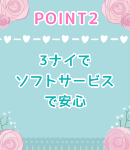 POINT2 3ナイでソフトサービスで安心